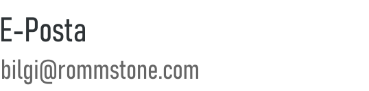 romm stone iletişim